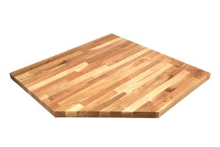 Worktop for corner cabinets, wood